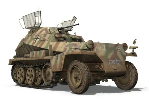 sdkfz 250 - reconnaissance halftruck - 116 pzdi 3D Model