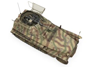 sdkfz 250 - reconnaissance halftruck - 116 pzdi 3D Model