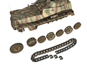 sdkfz 250 - reconnaissance halftruck - 116 pzdi 3D Модель