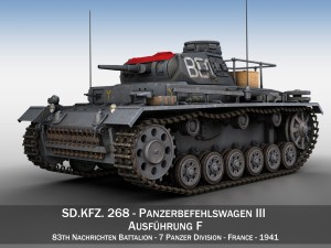 pzbefwg iii - ausff - 7 pzdiv 3D मॉडल