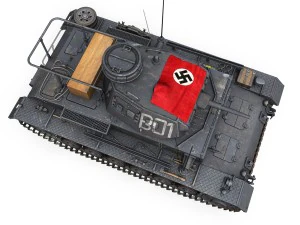 pzbefwg iii - ausff - 7 pzdiv 3D Model