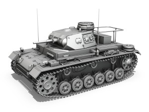 pzbefwg iii - ausff - 7 pzdiv Model 3D