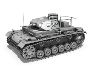 pzbefwg iii - ausff - 7 pzdiv 3D Model
