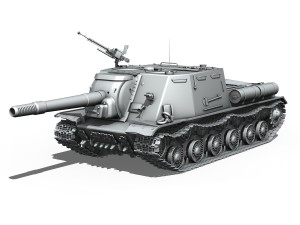 isu 152 - 65 - soviet heavy self-propelled Modelo 3D