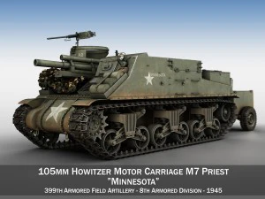 M7 Priester &ndash; Minnesota 3D Modell
