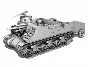 m7 priest - minnesota Modello 3D