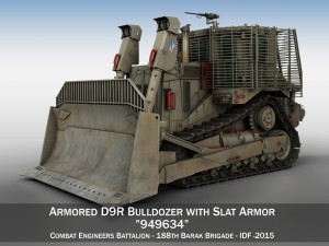 armored d9r bulldozer - 949634 - idf 3D Model