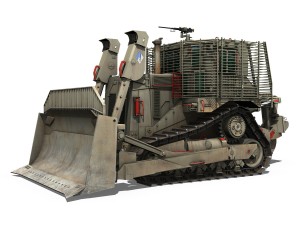 armored d9r bulldozer - 949634 - idf 3D मॉडल