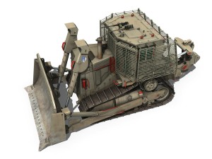 armored d9r bulldozer - 949634 - idf 3D मॉडल