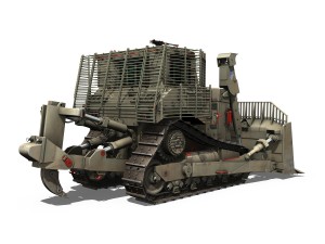 armored d9r bulldozer - 949634 - idf 3D मॉडल