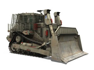 armored d9r bulldozer - 949634 - idf 3D Model