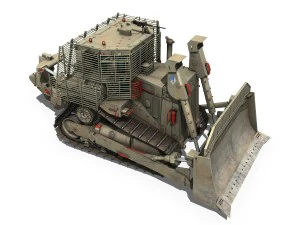 armored d9r bulldozer - 949634 - idf 3D Model