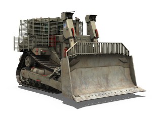 armored d9r bulldozer - 949634 - idf 3D मॉडल