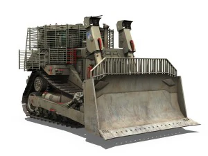 armored d9r bulldozer - 949634 - idf 3D Model