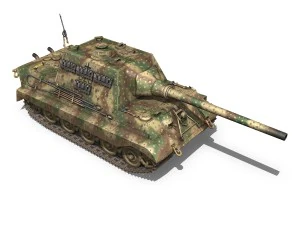 sdkfz 186 jagdtiger - 323 3D Model