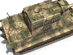 sdkfz 186 jagdtiger - 323 3D Model
