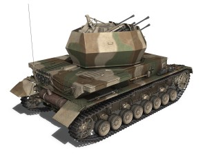 flakpanzer iv - wirbelwind spzjgabt654 3D Model
