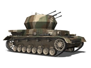 flakpanzer iv - wirbelwind spzjgabt654 3D Model