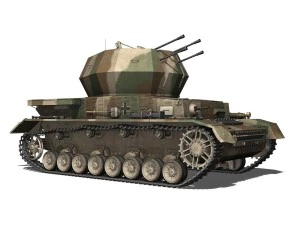 flakpanzer iv - wirbelwind spzjgabt654 3D Model