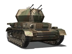 flakpanzer iv - wirbelwind spzjgabt654 3D Model