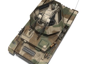 flakpanzer iv - wirbelwind spzjgabt654 3D Model