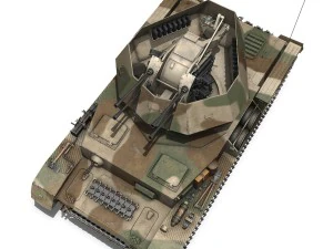 flakpanzer iv - wirbelwind spzjgabt654 3D Model