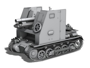 sturmpanzer 1 - bison - alter fritz - 2pzdiv 3D Модель