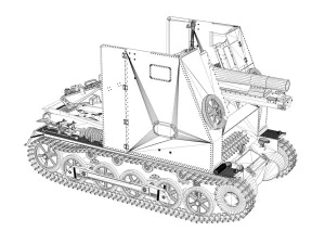 sturmpanzer 1 - bison - alter fritz - 2pzdiv 3D Model