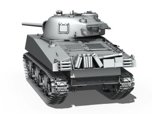 m4a3 - sherman Modelo 3D