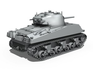m4a3 - sherman Modelo 3D