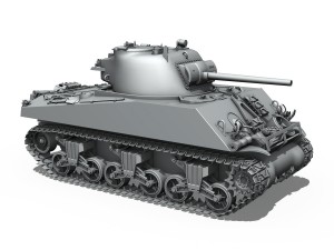 m4a3 - sherman Modelo 3D