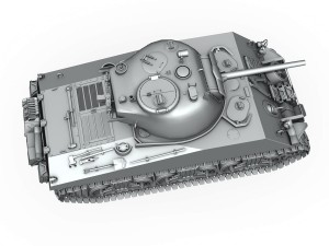 m4a3 - sherman Modelo 3D