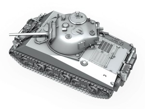 m4a3 - sherman Modelo 3D