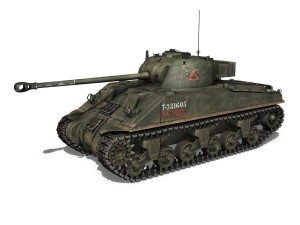 sherman mk vc firefly - tryniec Modelo 3D