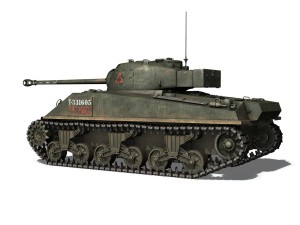 sherman mk vc firefly - tryniec Modelo 3D