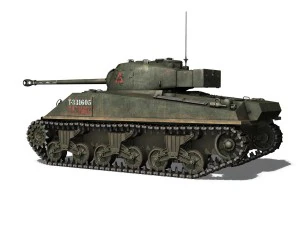 sherman mk vc firefly - tryniec 3D Model