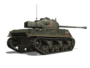 sherman mk vc firefly - tryniec Modelo 3D