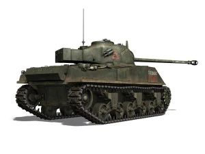 sherman mk vc firefly - tryniec 3D Model
