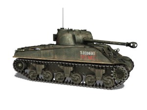 sherman mk vc firefly - tryniec Modelo 3D