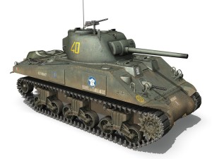 m4a2 sherman - brive la gaillarde 3D Model