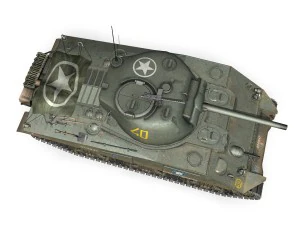 m4a2 sherman - brive la gaillarde 3D Model