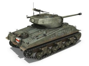 m4a2 sherman - 288 - russia 3D Model