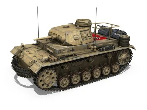 pzbefwg iii - ausfe - dak 3D Model