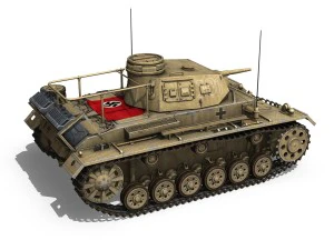 pzbefwg iii - ausfe - dak 3D Model