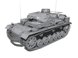 pzbefwg iii - ausfe - dak 3D Model