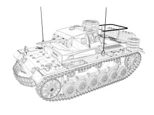 pzbefwg iii - ausfe - dak 3D Model