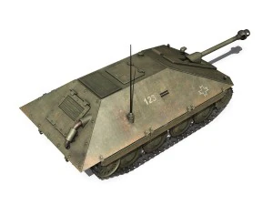 maresal m05 - romanian tank destroyer 3D Model