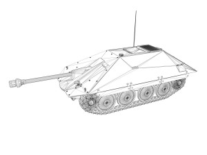 maresal m05 - romanian tank destroyer 3D Model