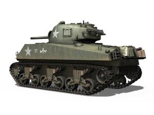 m4a3 75mm - sherman - barfly 3Dモデル