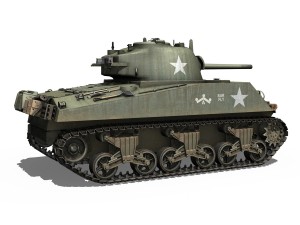 m4a3 75mm - sherman - barfly 3Dモデル